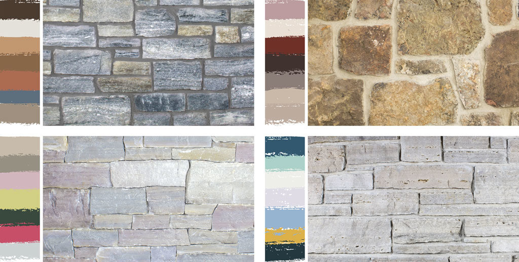 Sherwin Williams 2019 color forecast with complimentary Buechel Stone product swatches