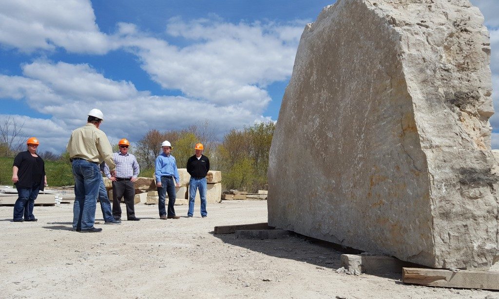 Natural Stone Sign - Buechel Stone Dealer Training Rock College I Stone Quarry Tour
