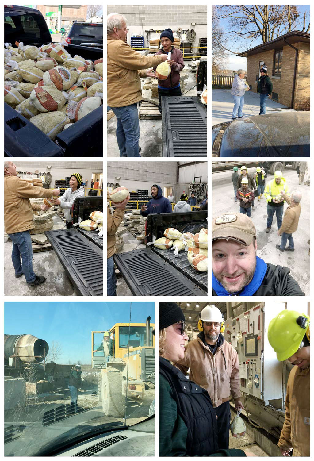 Buechel Stone Supplier - Handing Out Turkeys in 2018