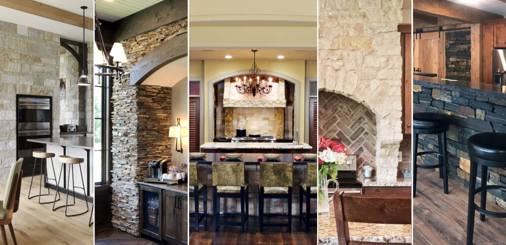 Kitchen remodel ideas natural stone range surrounds accent wall stone colors interior stone veneers